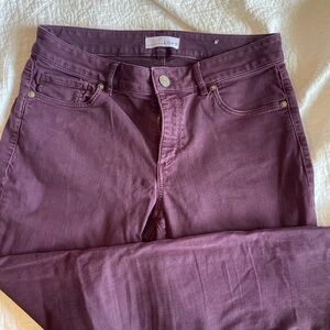 Loft Purple/Maroon Jeans